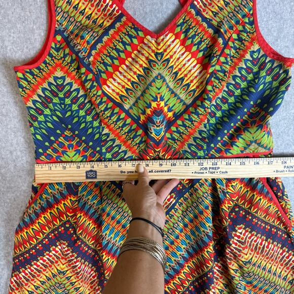 Colorful Geometric Pattern Dress - Picture 5 of 10